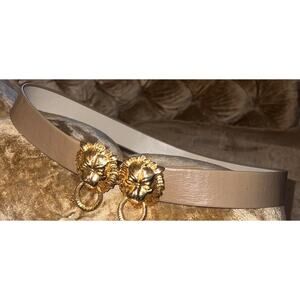 Vintage Dottie Smith Lion Head, Door Knocker Belt-Small